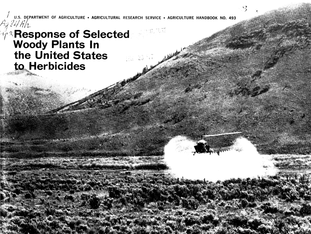 R Response of Selected Woody Plants in the United States to Herbicides