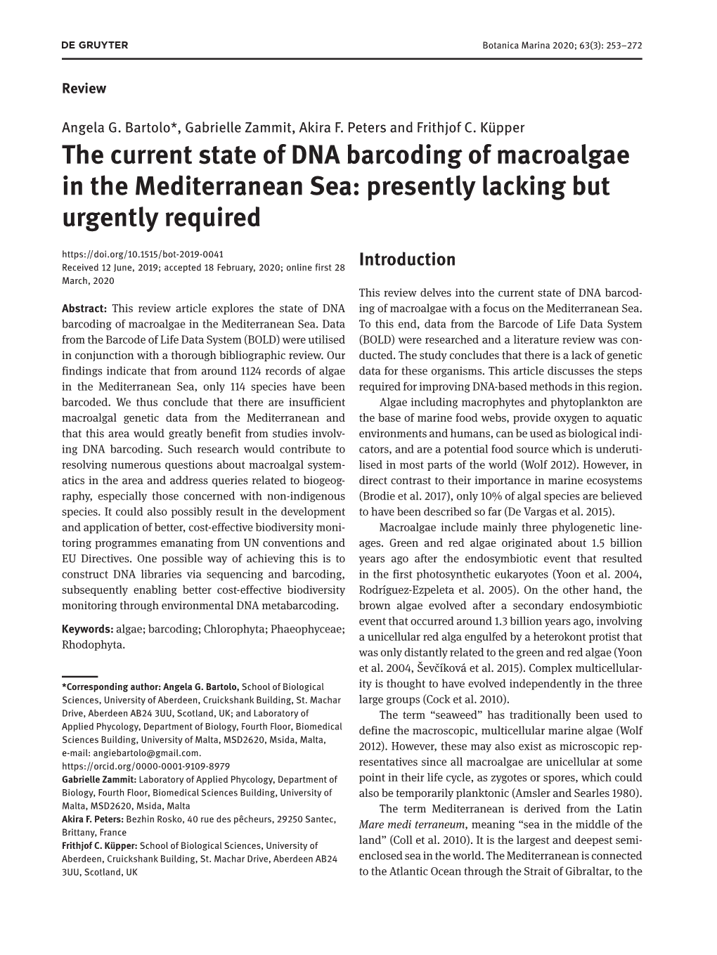 DNA Barcoding