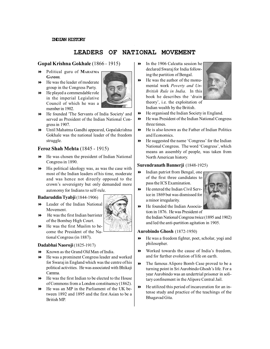 Deputy Collector Rank File LEADERS of NATIONAL MOVEMENT