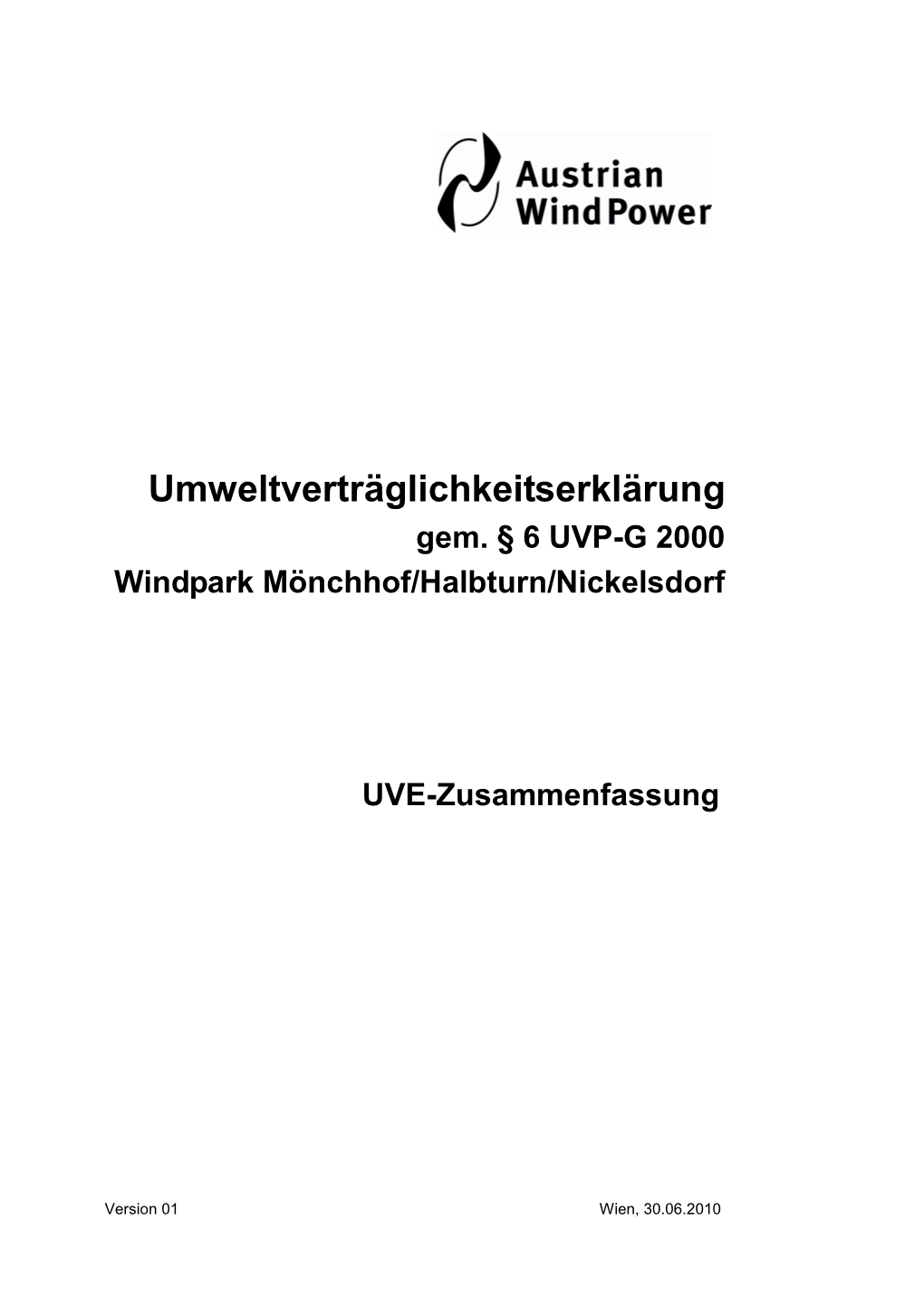Windpark Mönchhof/Halbturn/Nickelsdorf