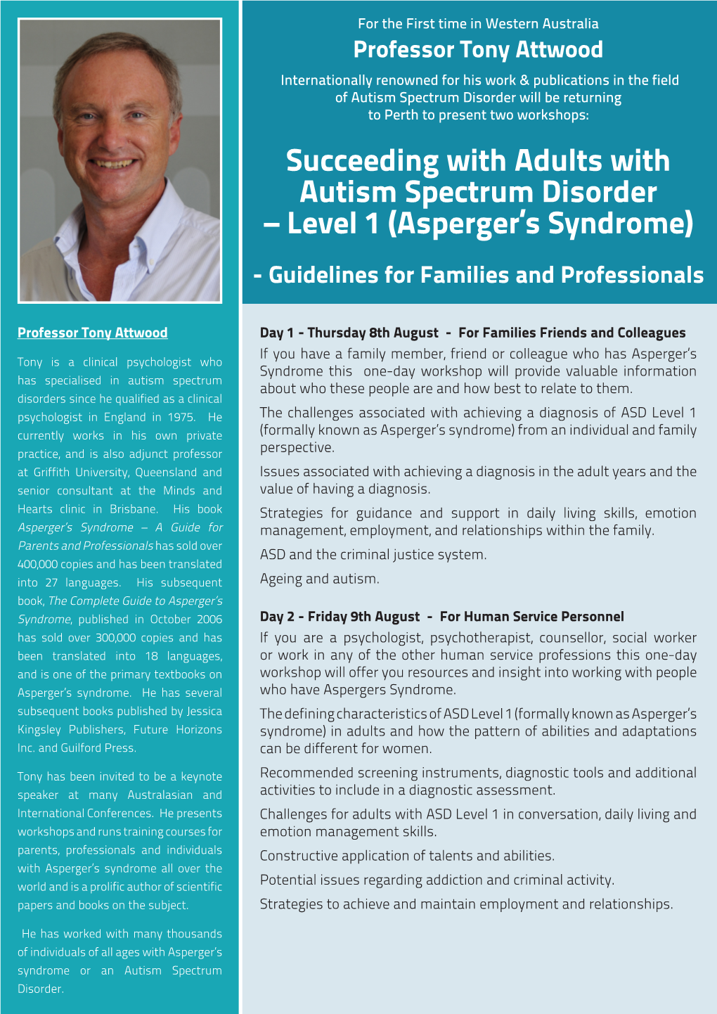 Succeeding with Adults with Autism Spectrum Disorder – Level 1 (Asperger's Syndrome)