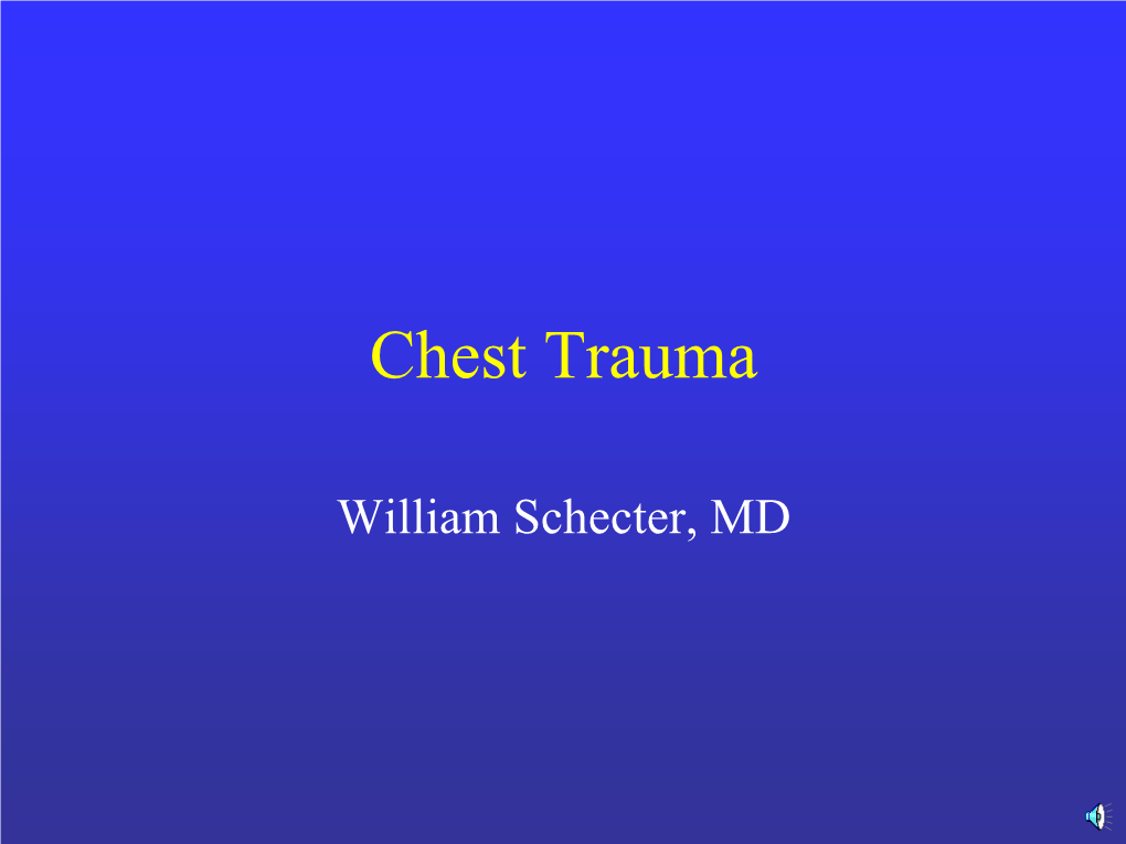 Chest Trauma