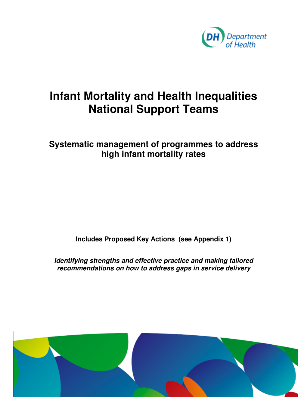 Infant Mortality and Health Inequalities National Support Teams