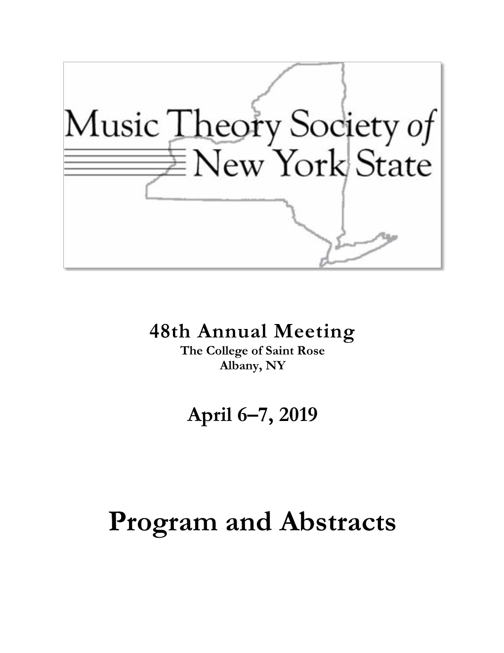 Program and Abstracts for 2019 Meeting