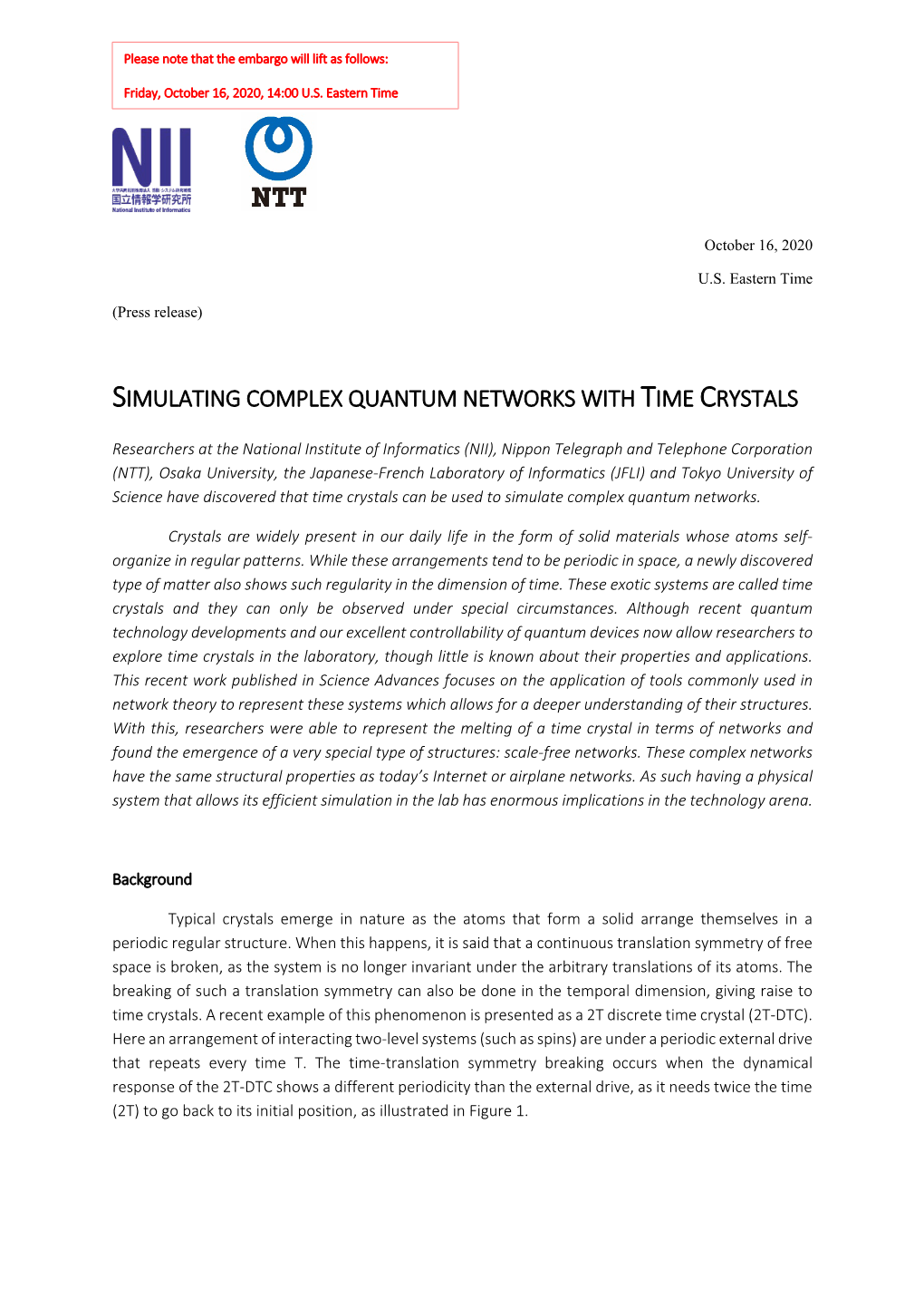 Simulating Complex Quantum Networks with Time Crystals