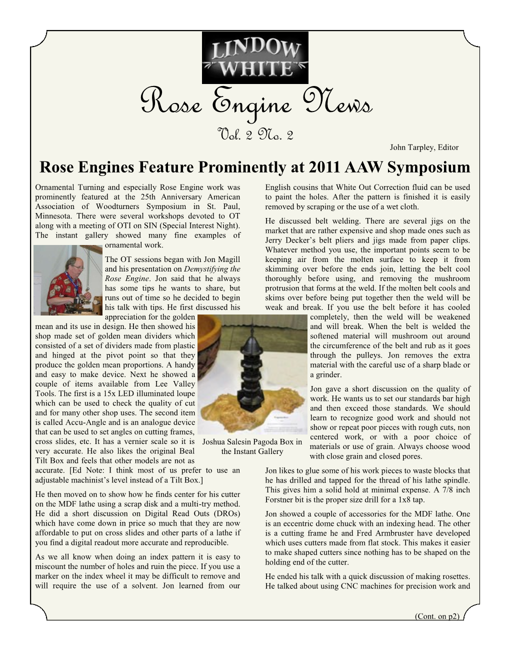 Rose Engine News Vol