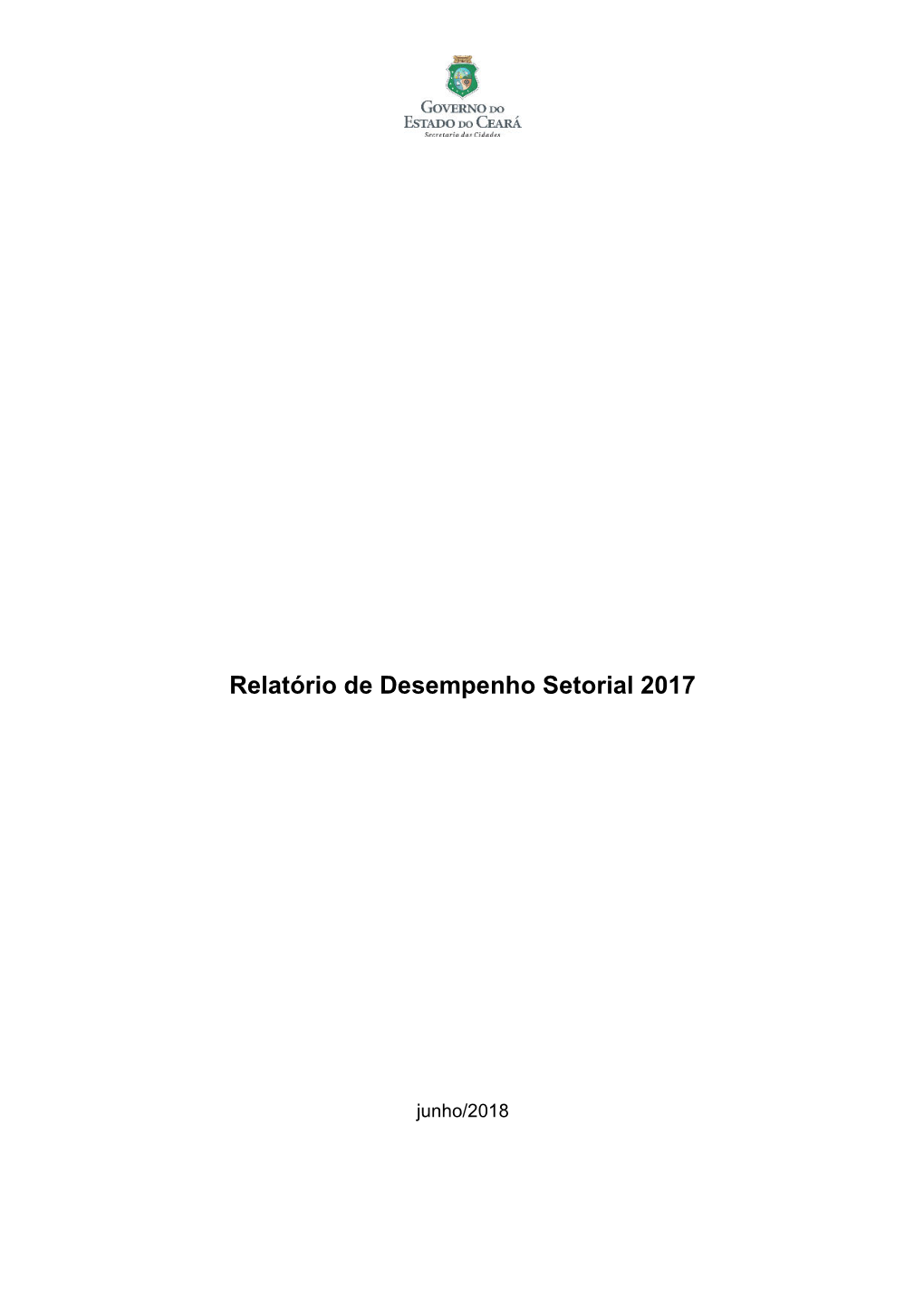 Relatório De Desempenho Setorial 2017