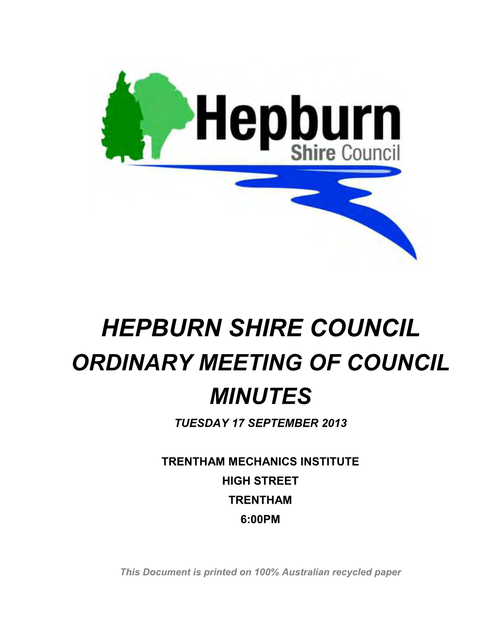 Council Meeting Minutes