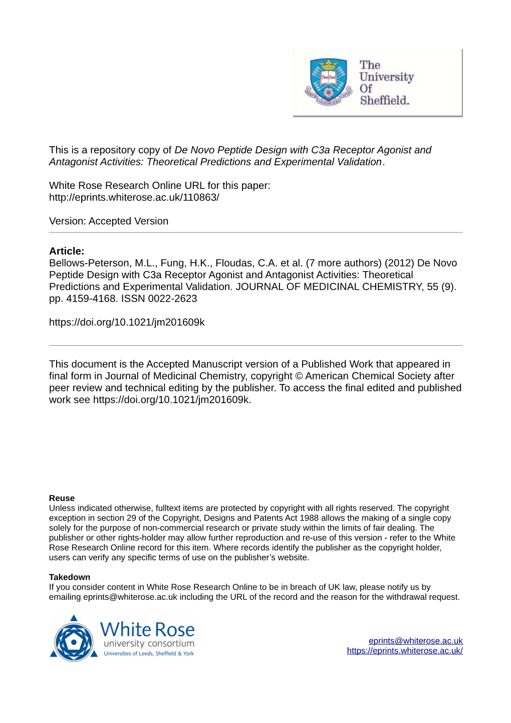 De Novo Peptide Design with C3a Receptor Agonist and Antagonist Activities: Theoretical Predictions and Experimental Validation