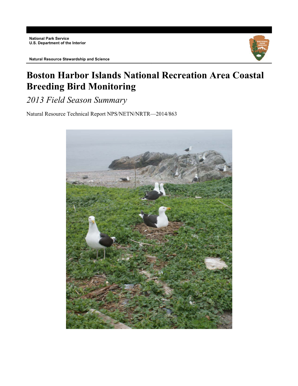 Boston Harbor Islands National Recreation Area Coastal Breeding Bird Monitoring 2013 Field Season Summary