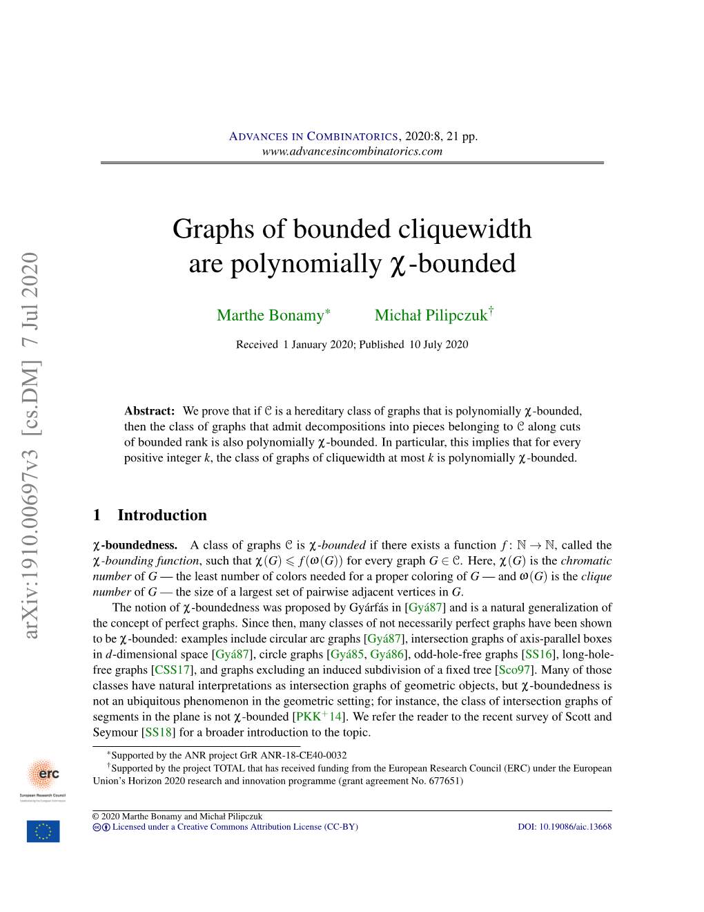 Bounded Cliquewidth Are Polynomially Χ-Bounded