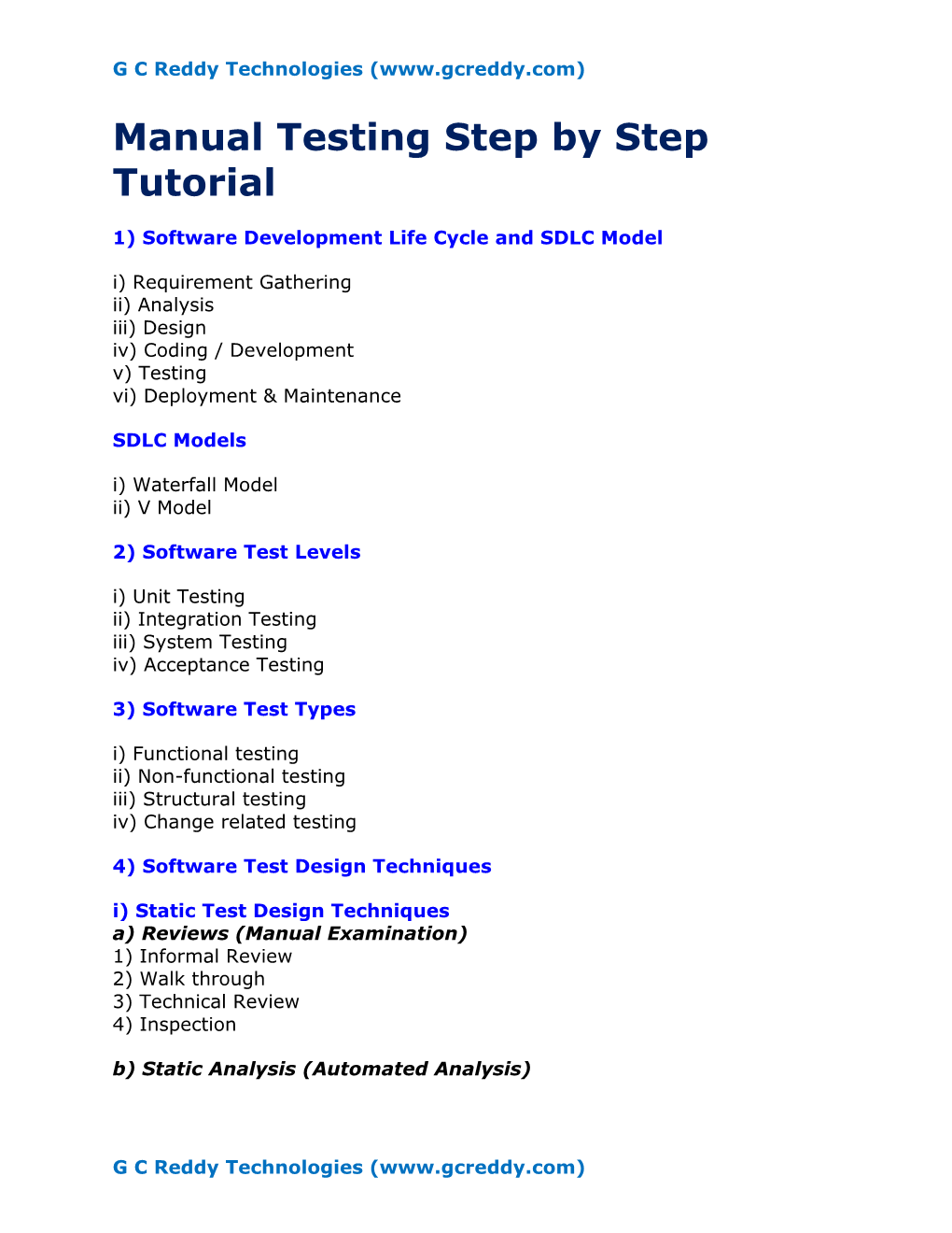 Manual Testing Step by Step Tutorial