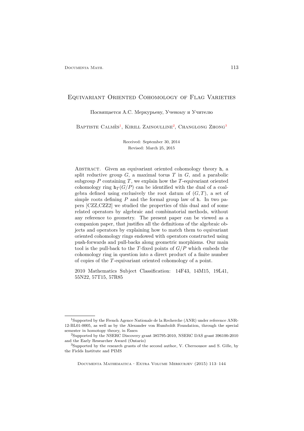 Equivariant Oriented Cohomology of Flag Varieties