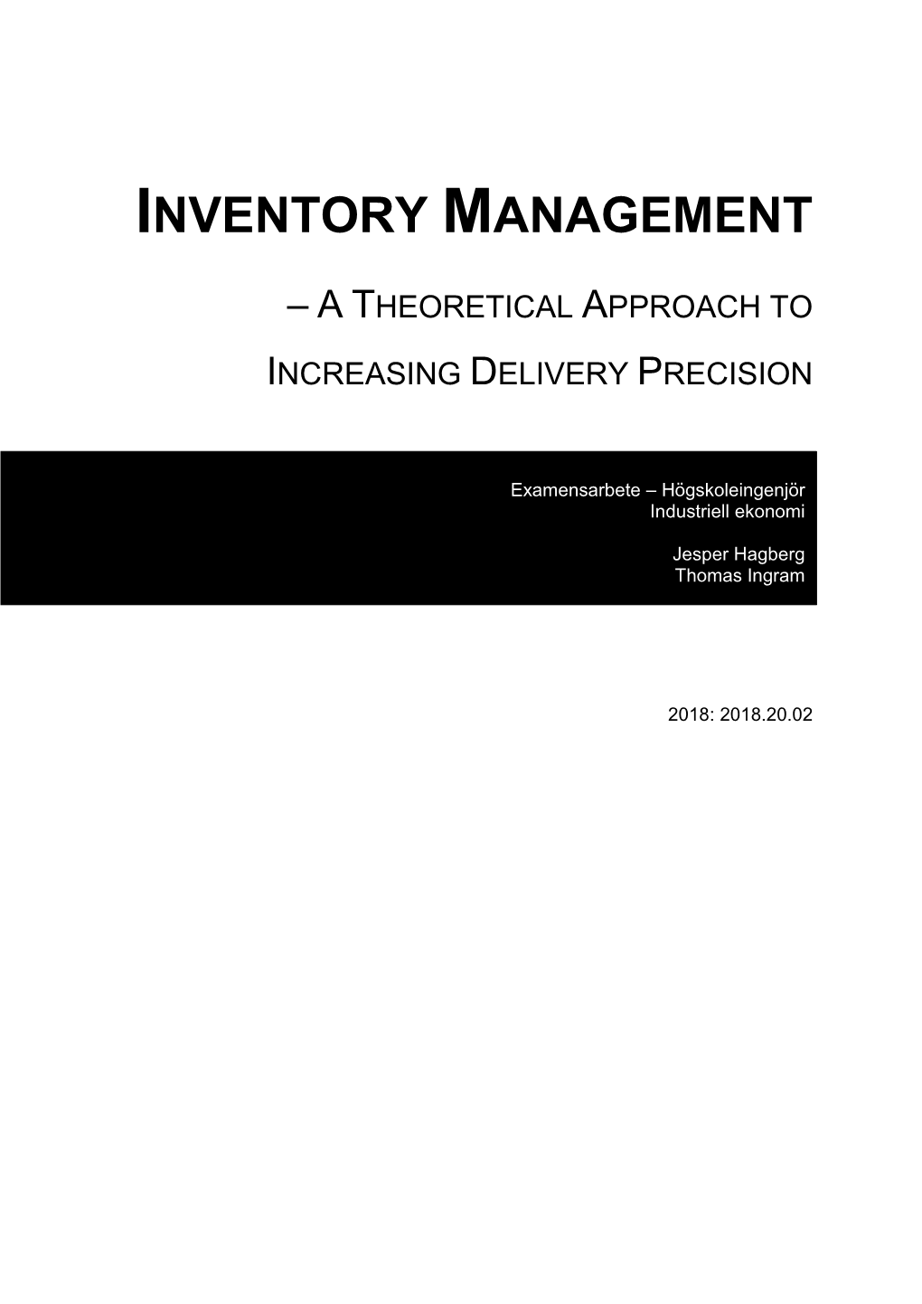 Inventory Management