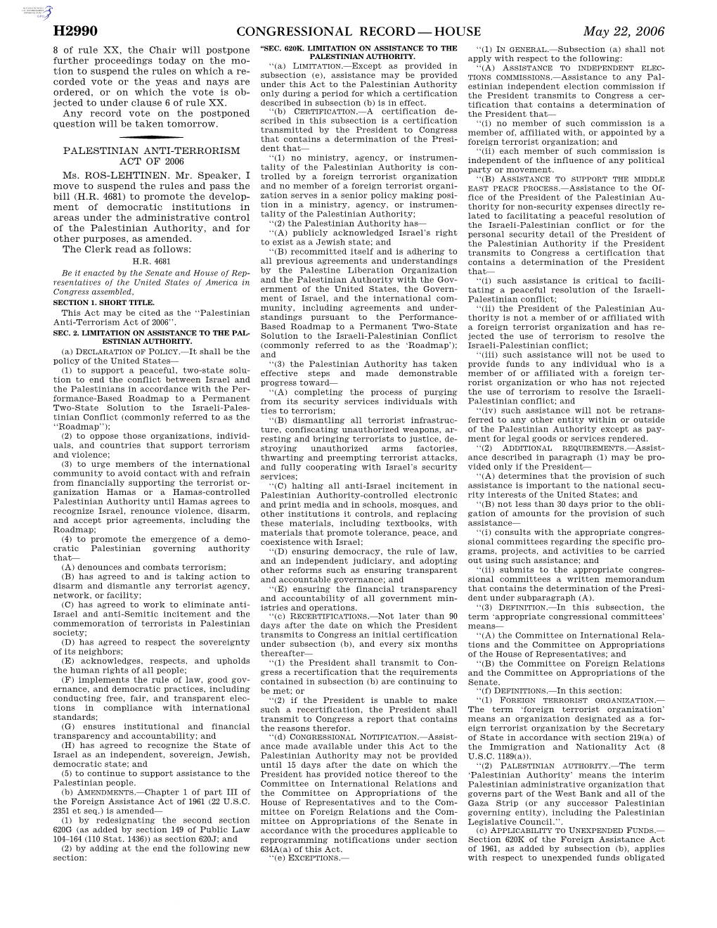 Congressional Record—House H2990