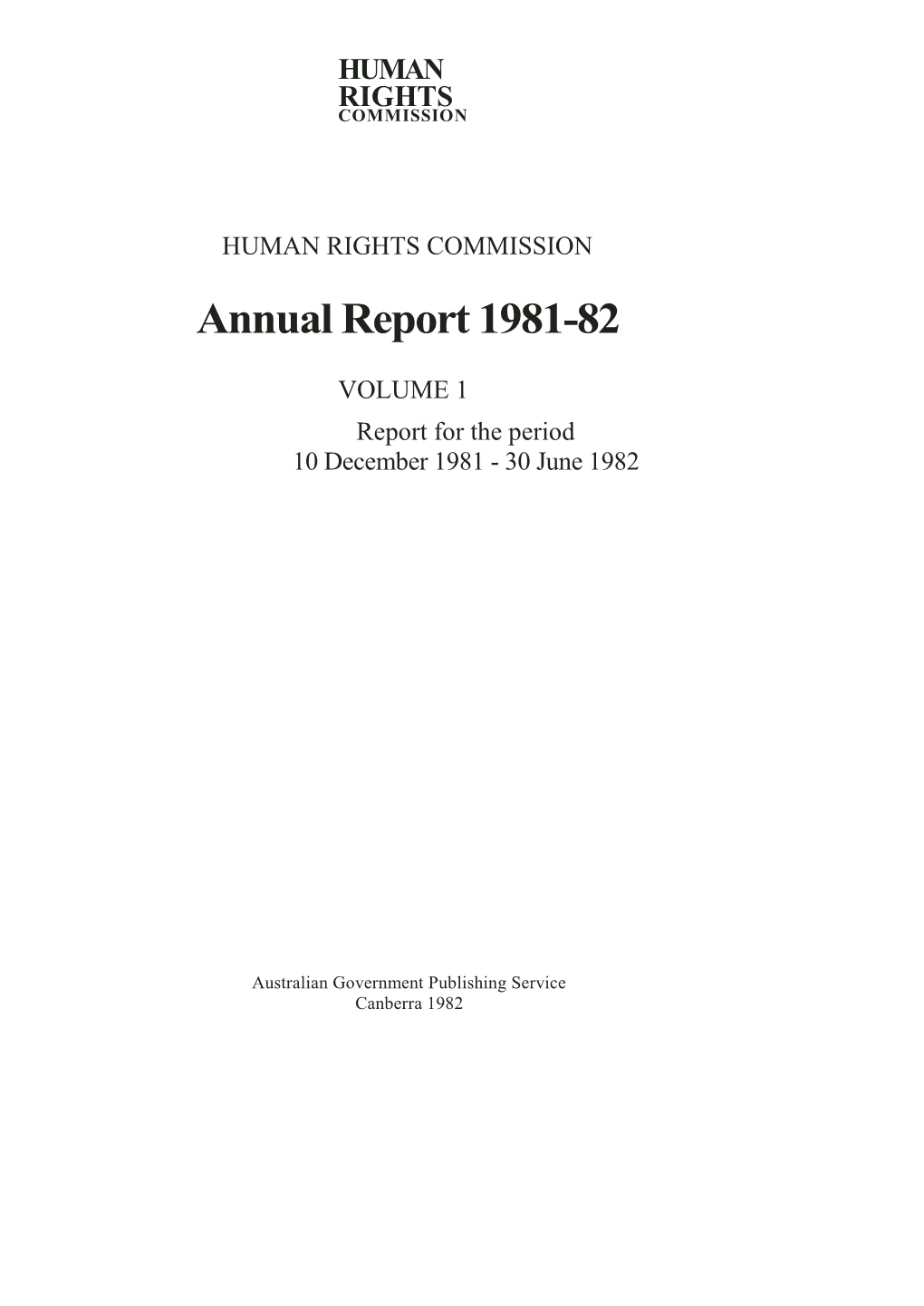 Annual Report 1981-82