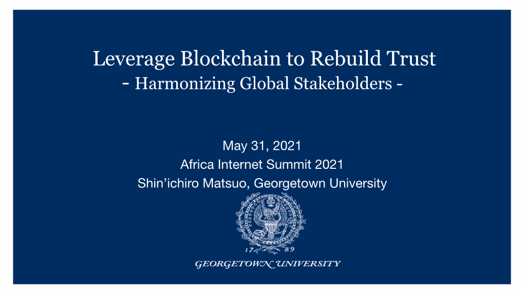 Blockchain Governance Initiative Network