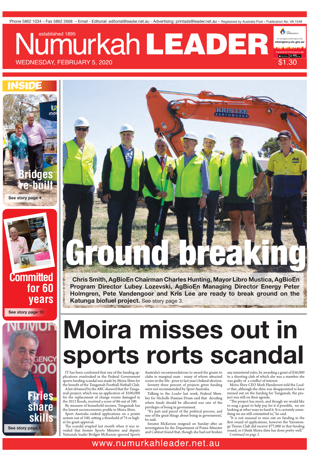 Moira Misses out in Sports Rorts Scandal Professional Service Tailored to Your Needs Continued from Front Page