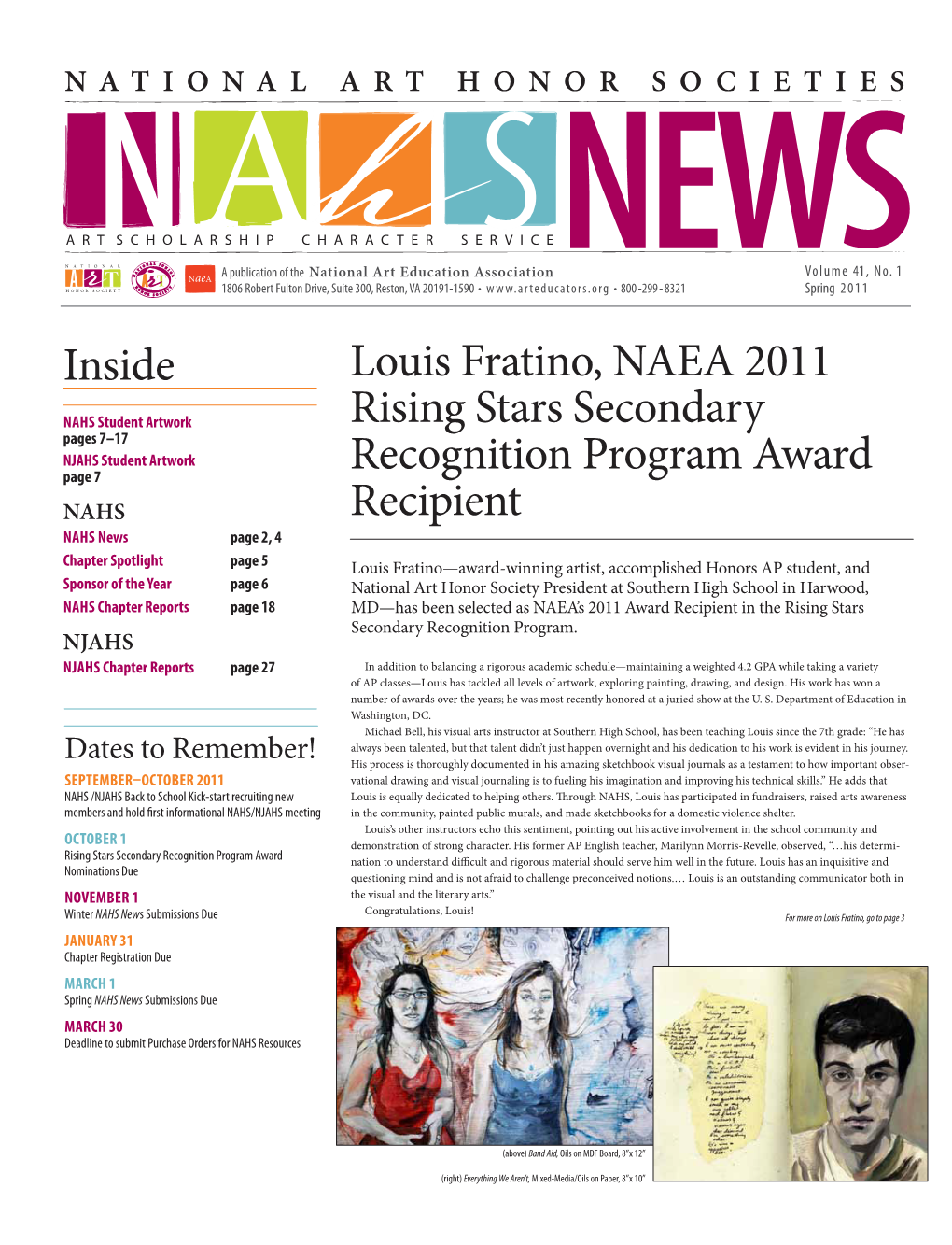 Inside Louis Fratino, NAEA 2011 Rising Stars Secondary