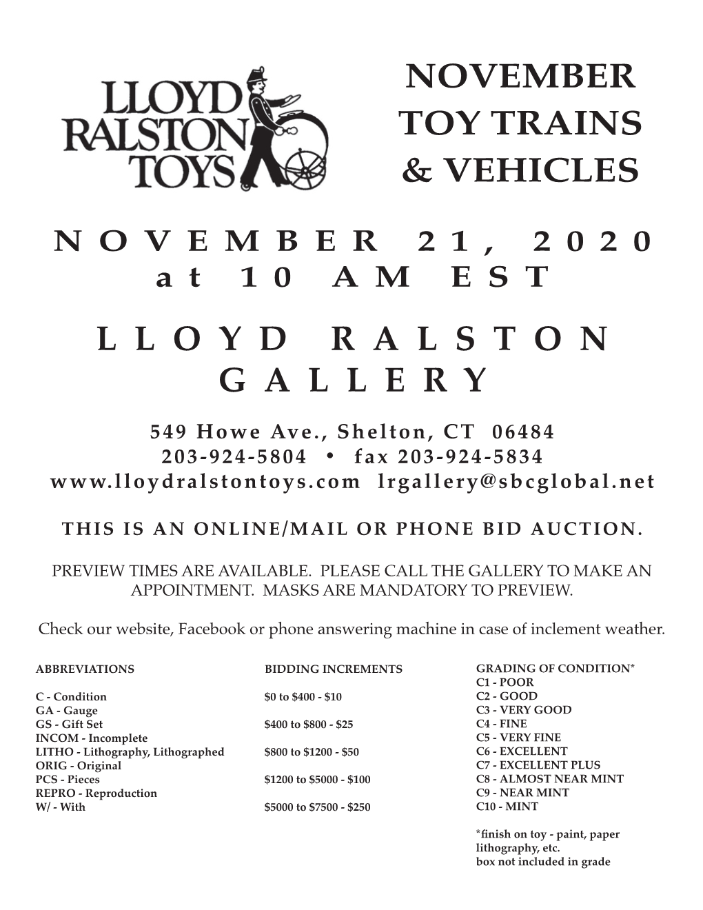 Lloydralstongallery November Toy Trains & Vehicles