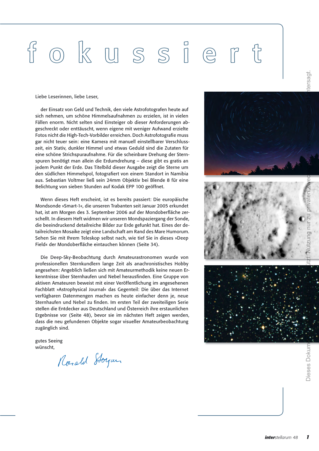 Interstellarum 48 1 Zeitschrift Für Praktische Astronomie