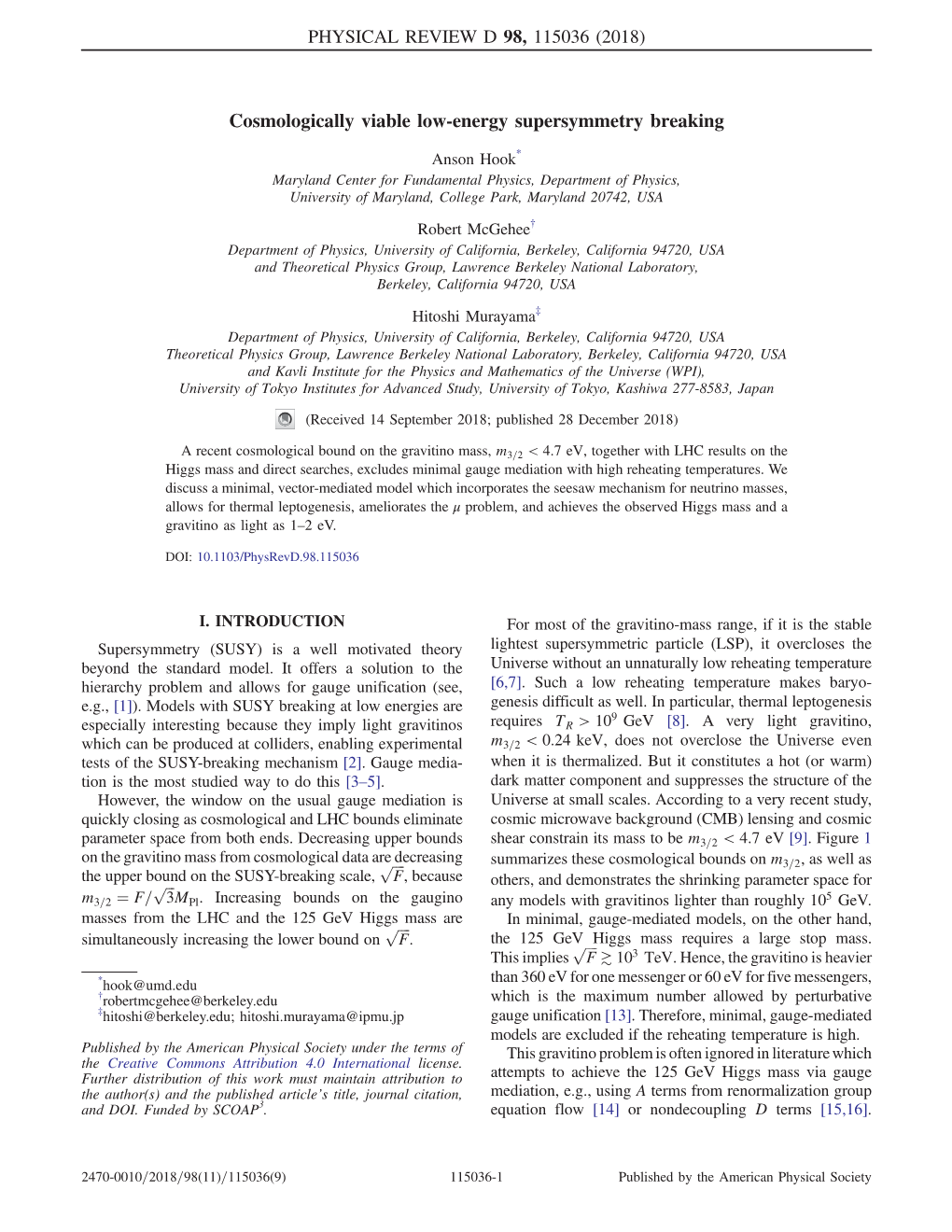 Cosmologically Viable Low-Energy Supersymmetry Breaking