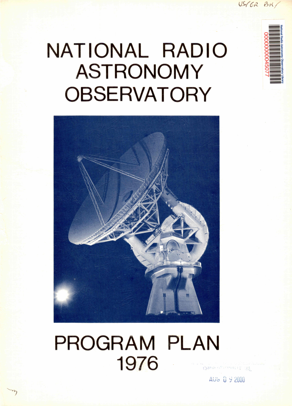 Program Plan 1976 8~0~ National Radio Astronomy Observatory