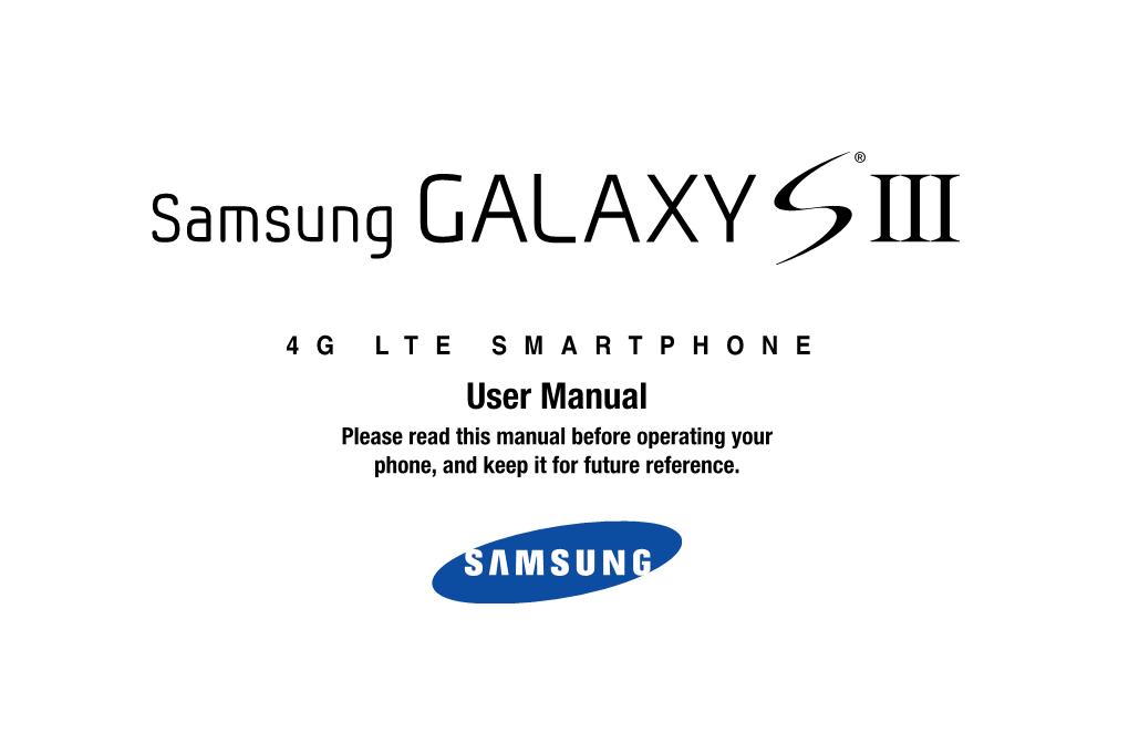 I747 Galaxy S III User Manual