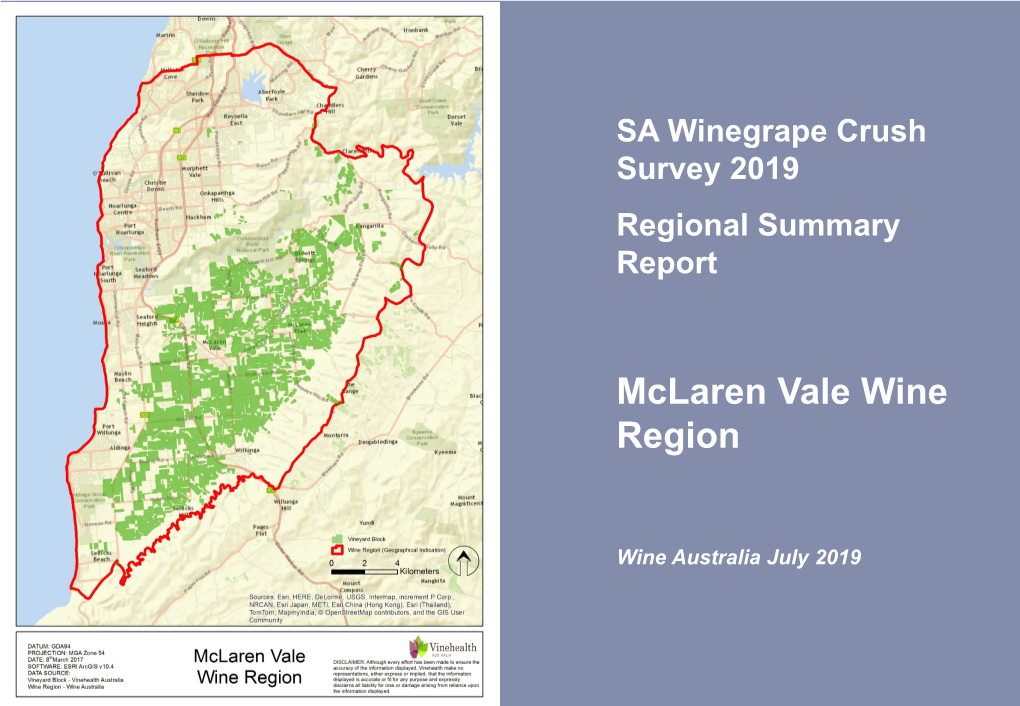Mclaren Vale Wine Region