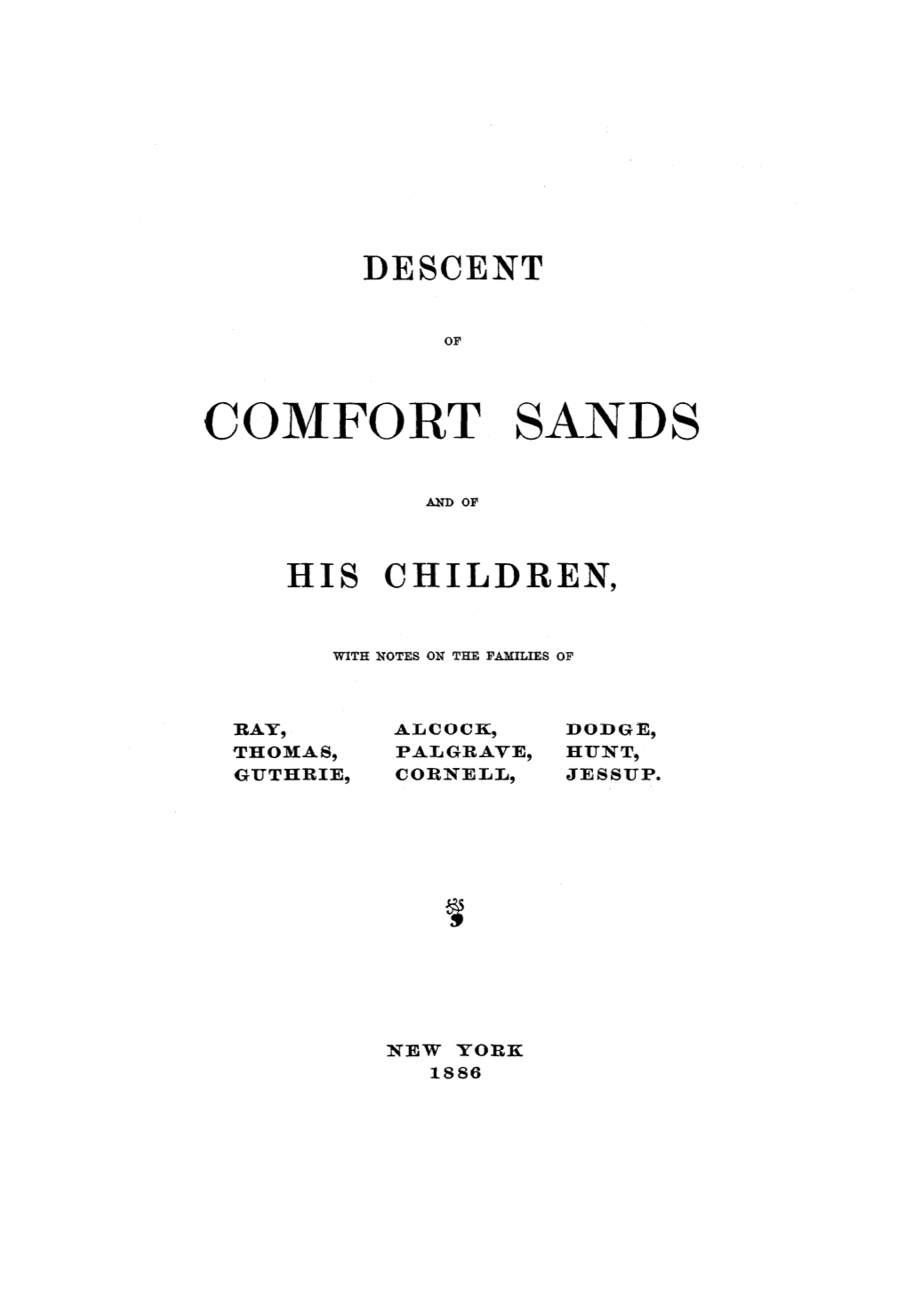 Comfort Sands