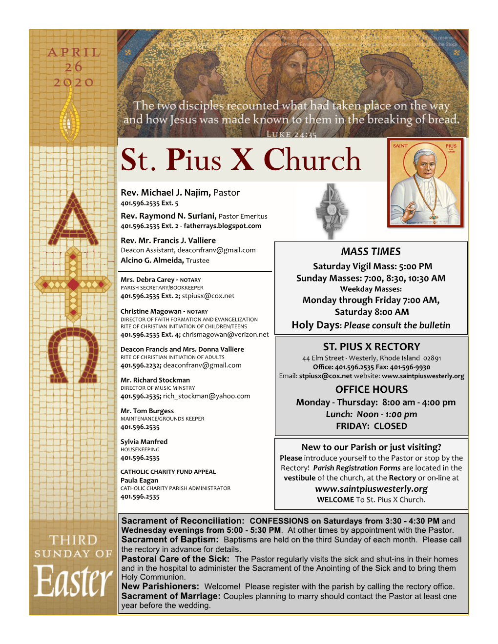 St. Pius X Church Rev