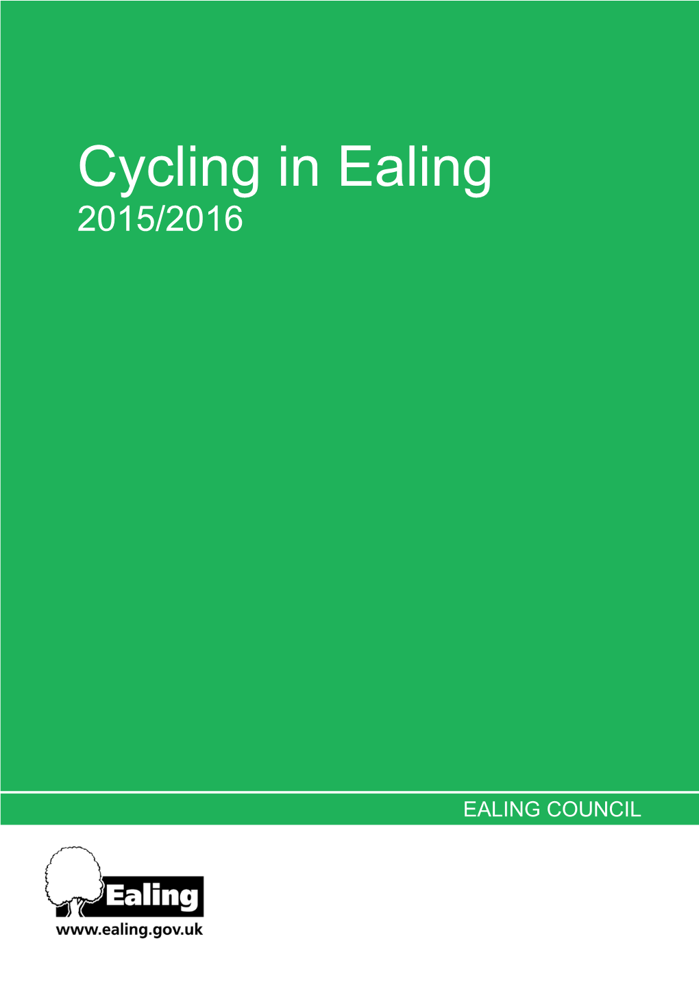 Cycling in Ealing 2015/2016