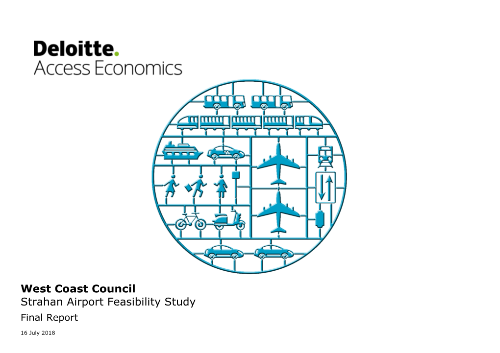 Strahan Airport Feasibility Study Commercial-In-Confidence WORKING DRAFT ONLY