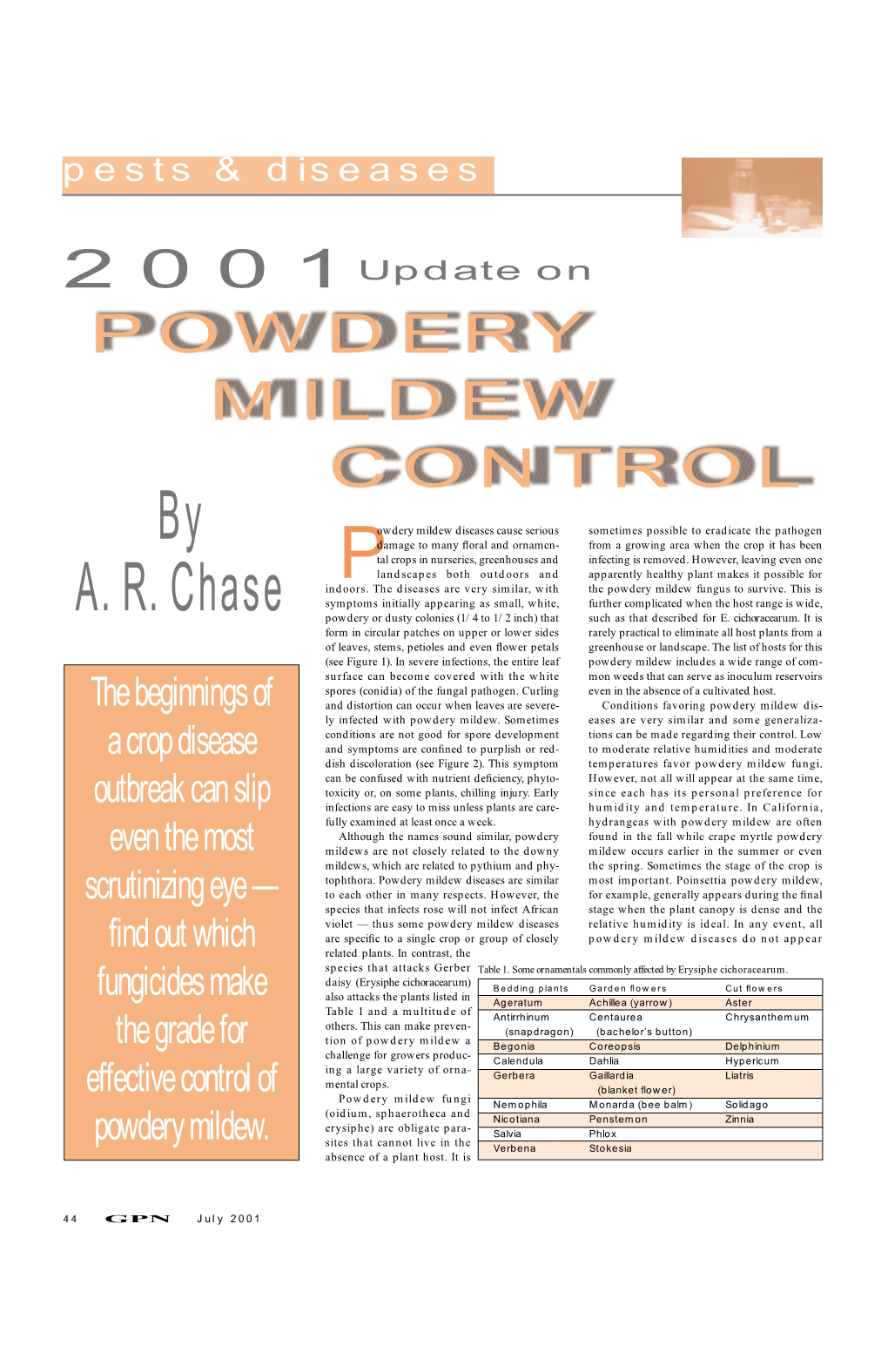 Powdery Mildew Control