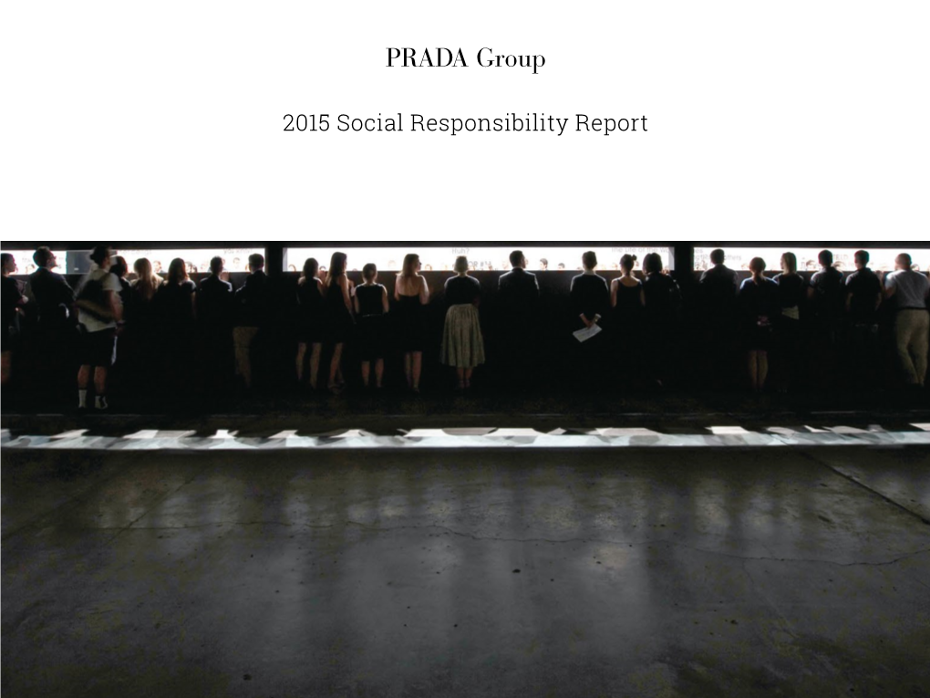 2015 Social Responsibility Report INDEX LETTER to the STAKEHOLDERS 3