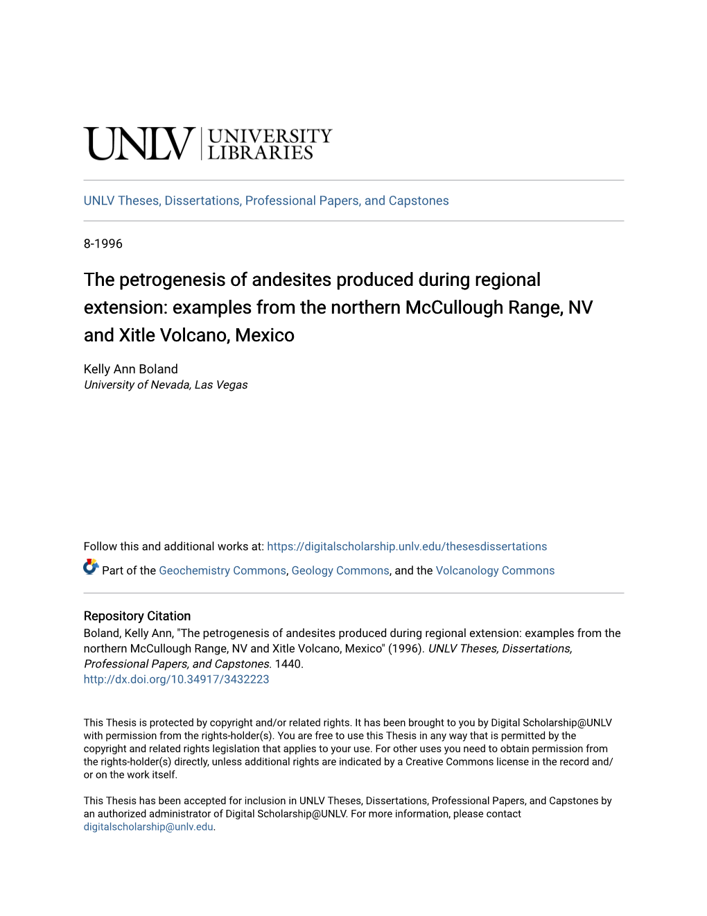 The Petrogenesis of Andesites Produced During Regional Extension: Examples from the Northern Mccullough Range, NV and Xitle Volcano, Mexico