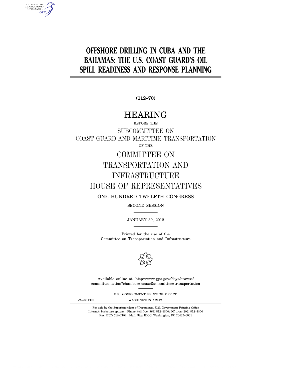 Offshore Drilling in Cuba and the Bahamas: the U.S