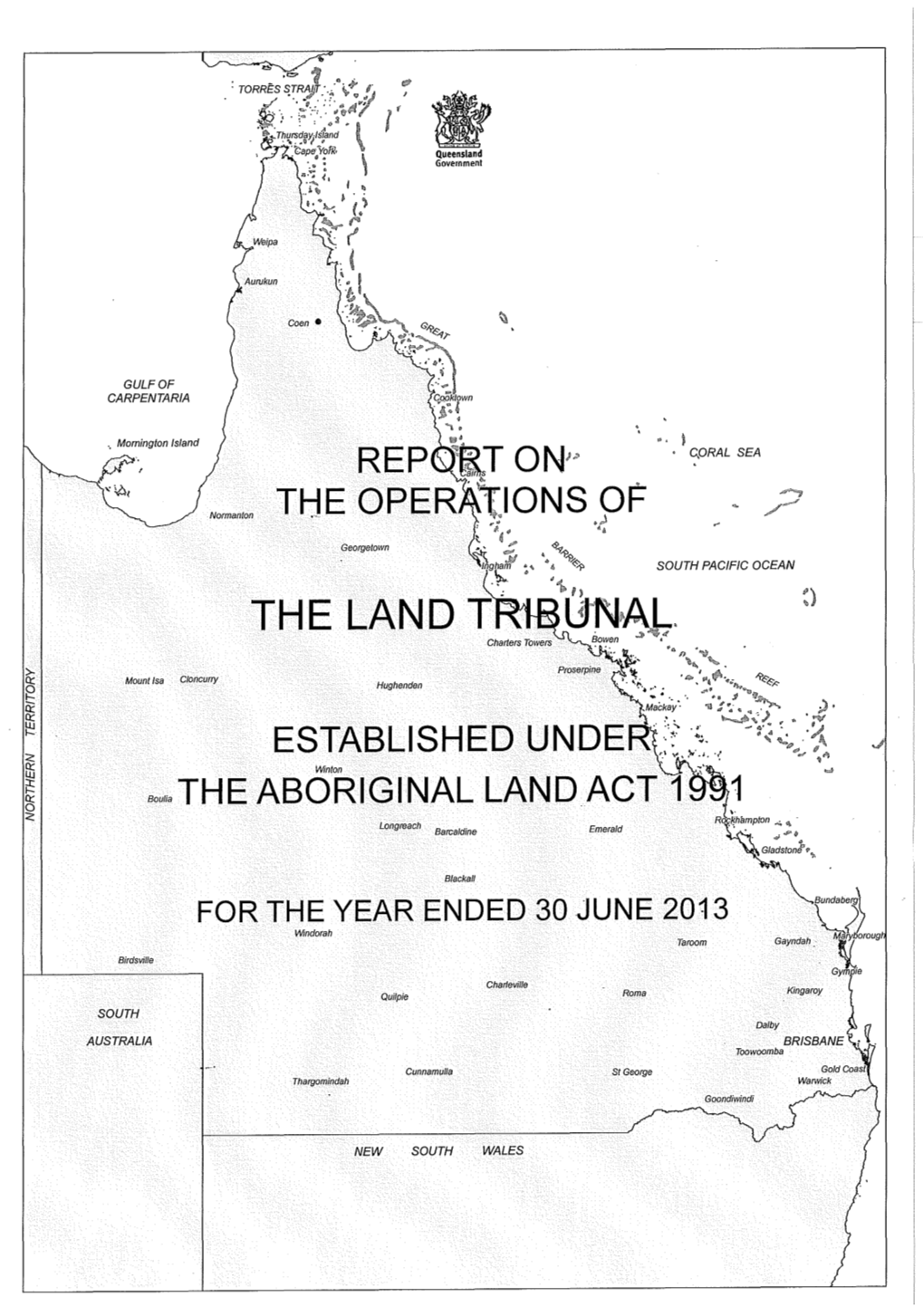 Aboriginal and Torres Strait Islander Land Tribunals Annual Report 2012-2013