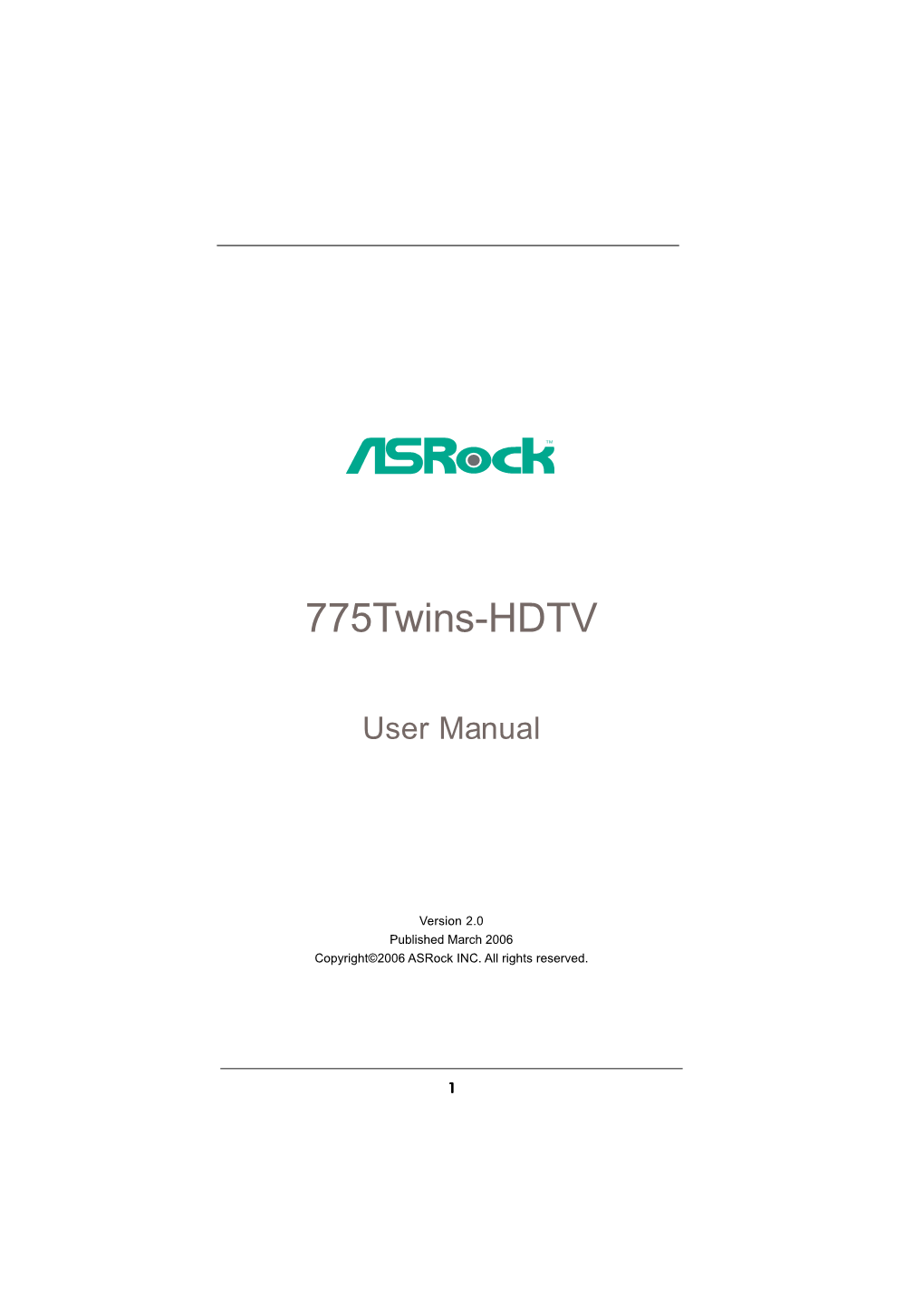 775Twins-HDTV R2.0 UM.P65