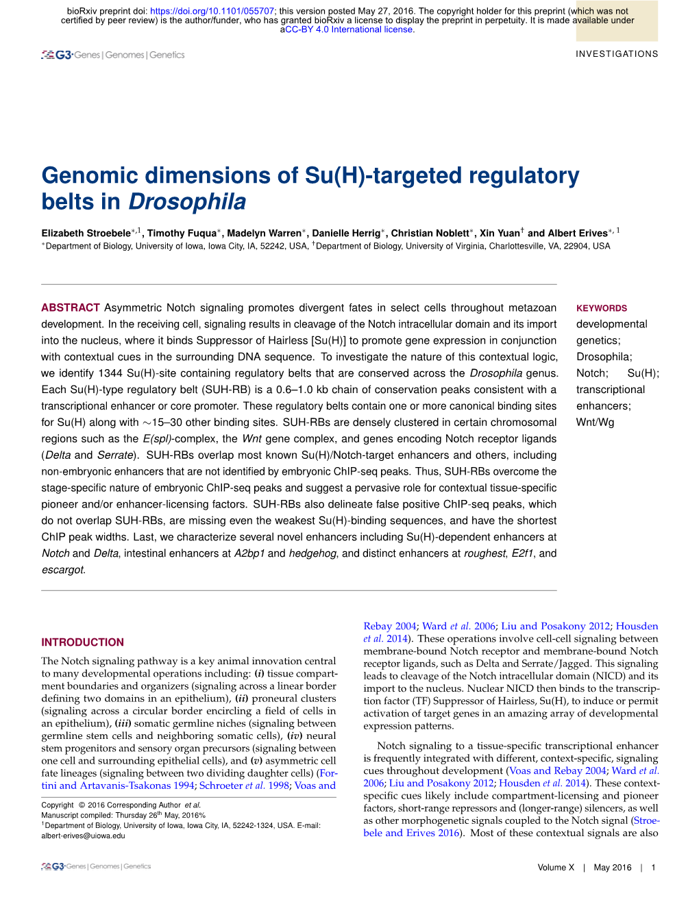 Genomic Dimensions of Su(H)-Targeted Regulatory Belts in Drosophila