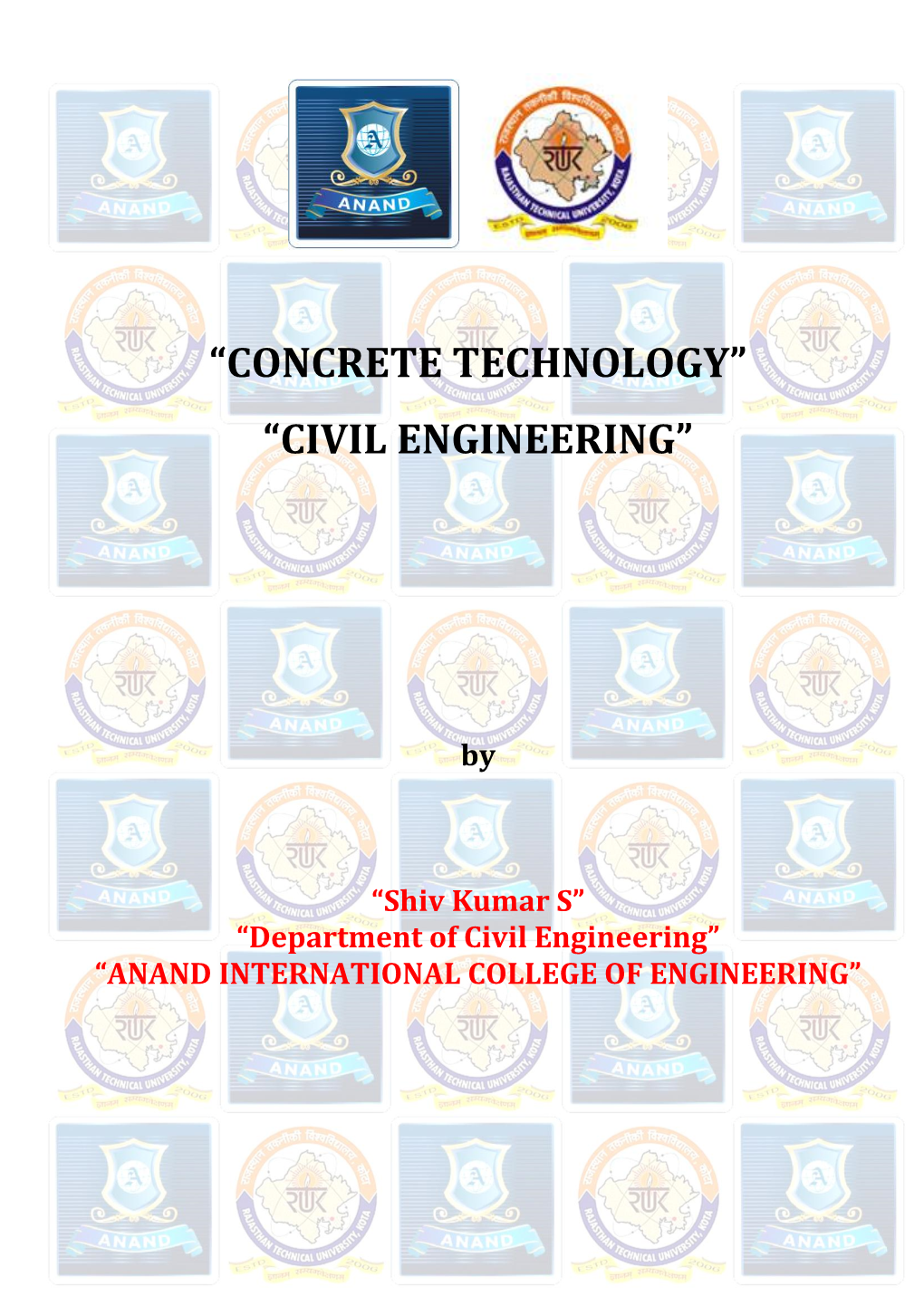 “Concrete Technology” “Civil Engineering”