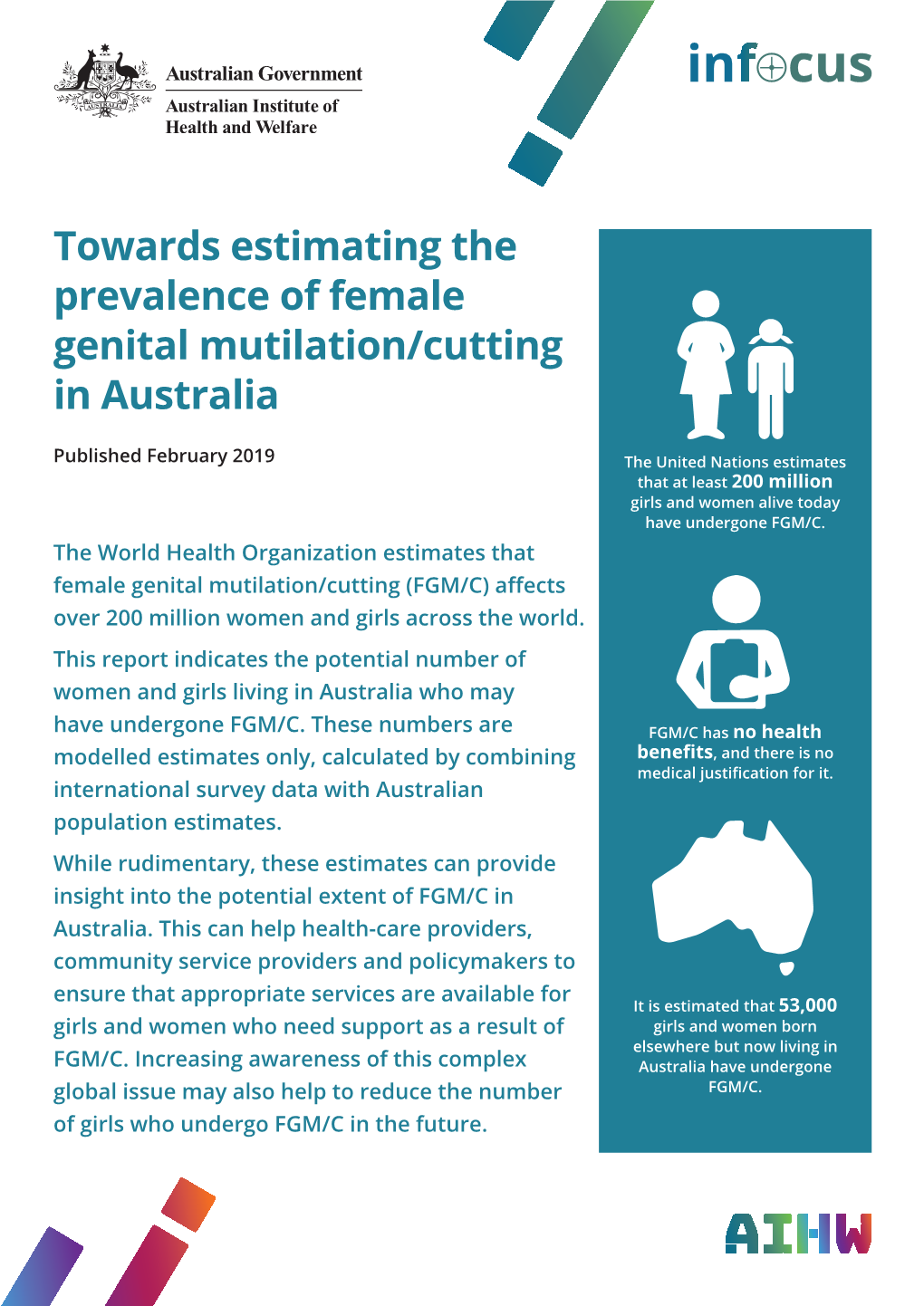 Towards Estimating the Prevalence of Female Genital Mutilation/Cutting in Australia