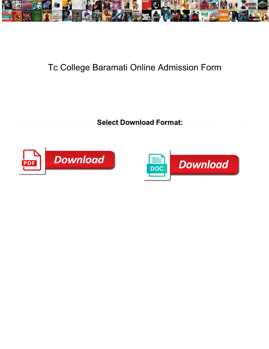 Tc College Baramati Online Admission Form