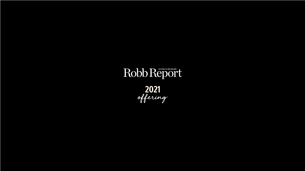 Robb Report International Editions Media