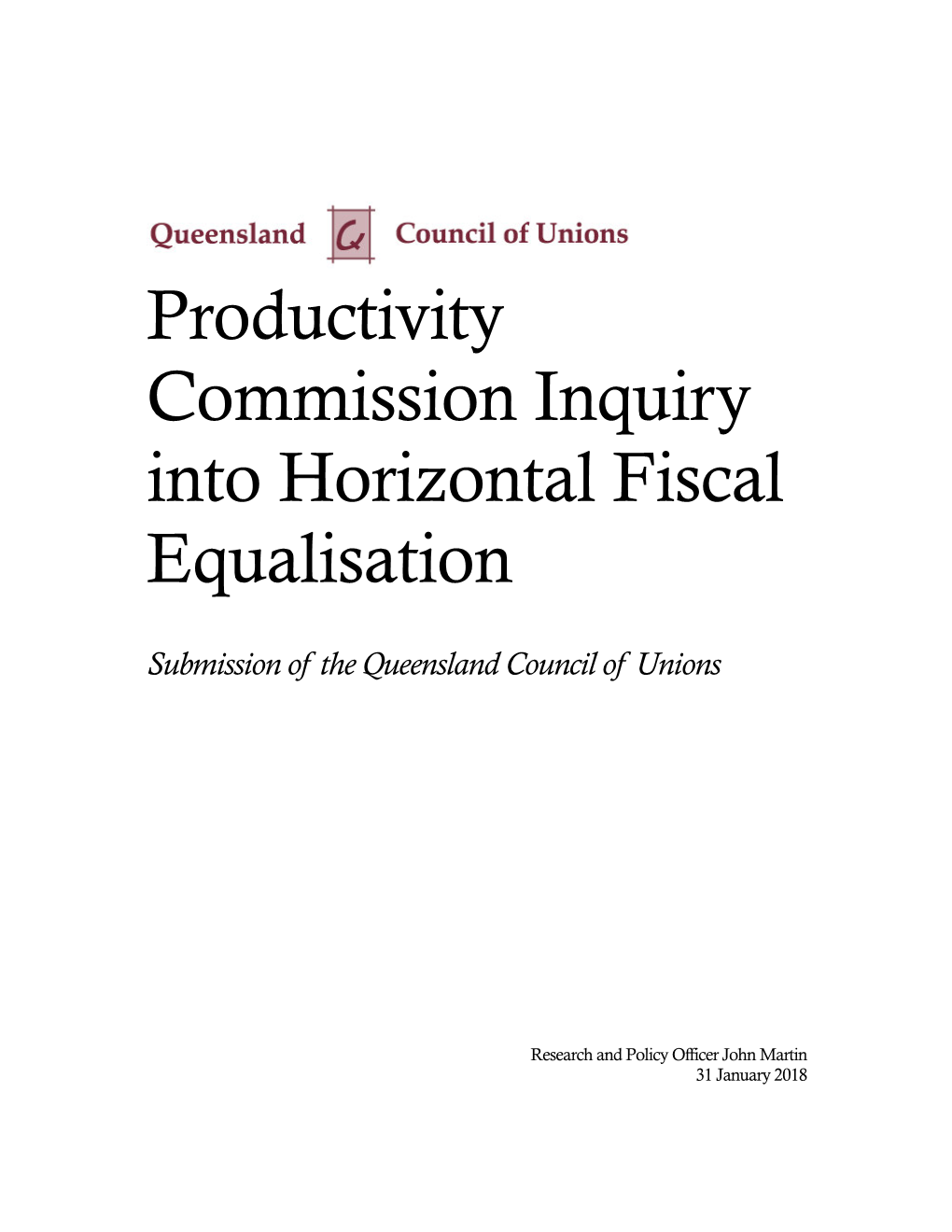 Horizontal Fiscal Equalisation