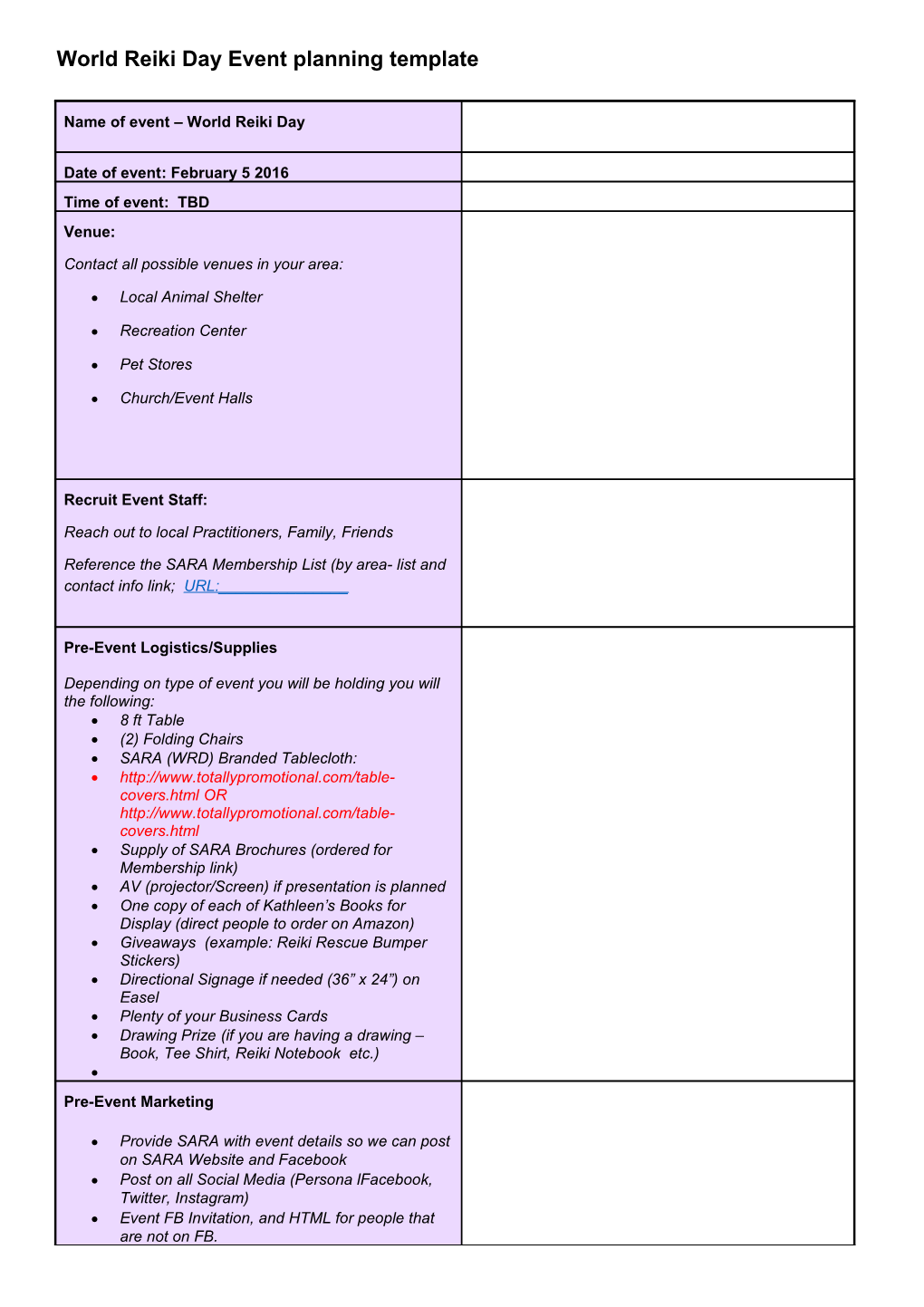 Event Planning Template s1