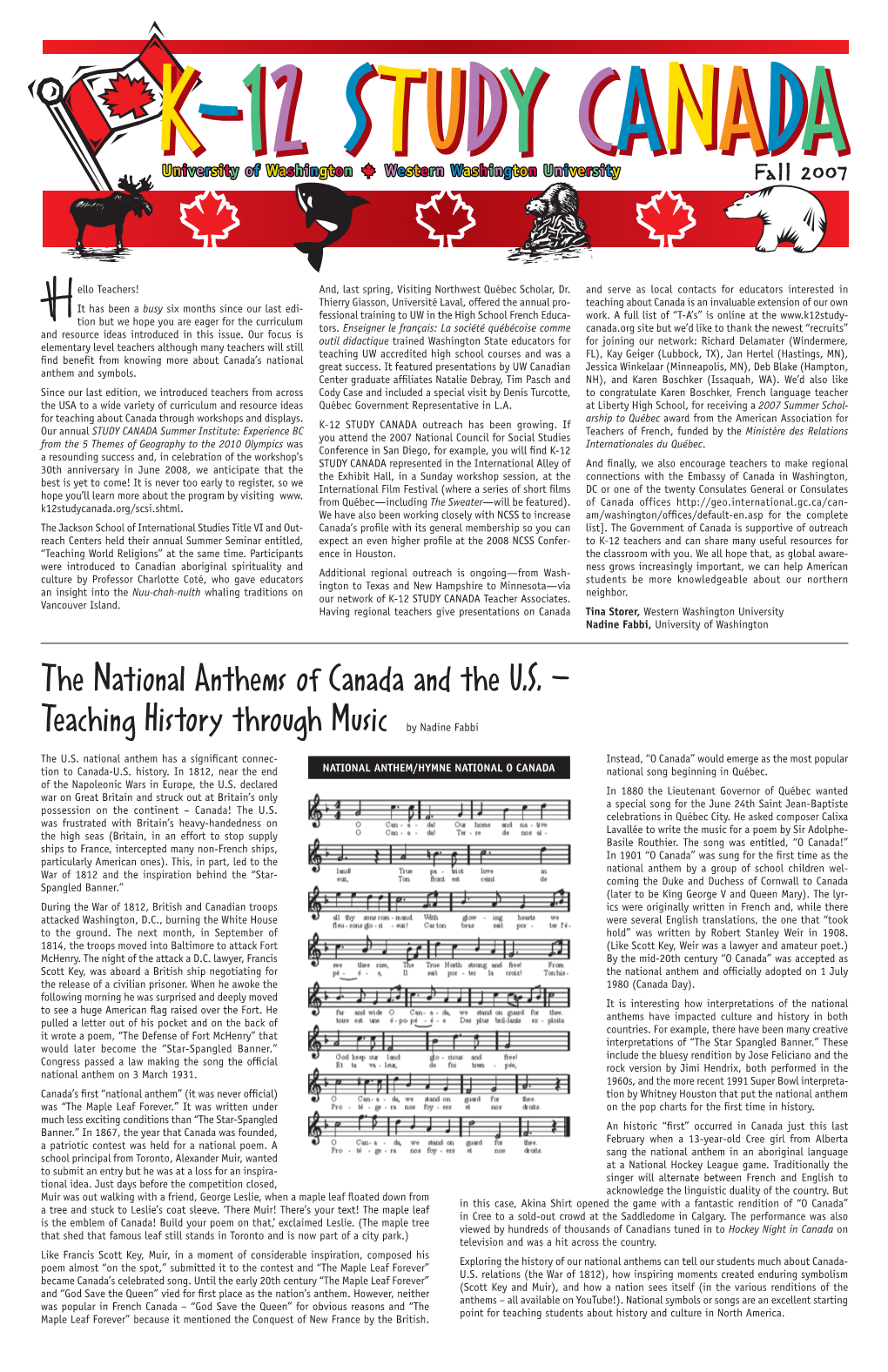 The National Anthems of Canada and the U.S. – Teaching History Through