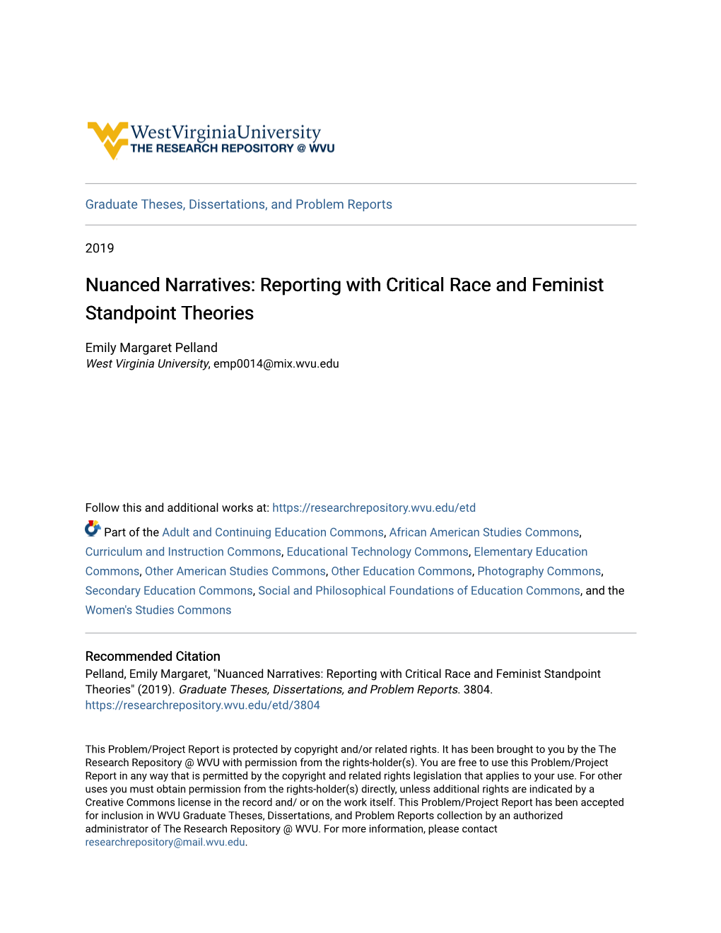 Reporting with Critical Race and Feminist Standpoint Theories