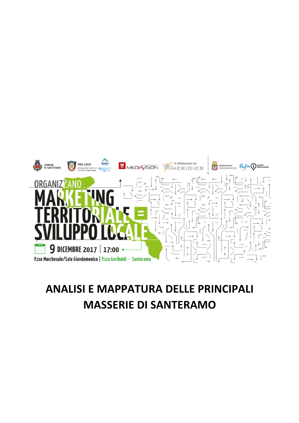 Analisi E Mappatura Delle Principali Masserie Di Santeramo