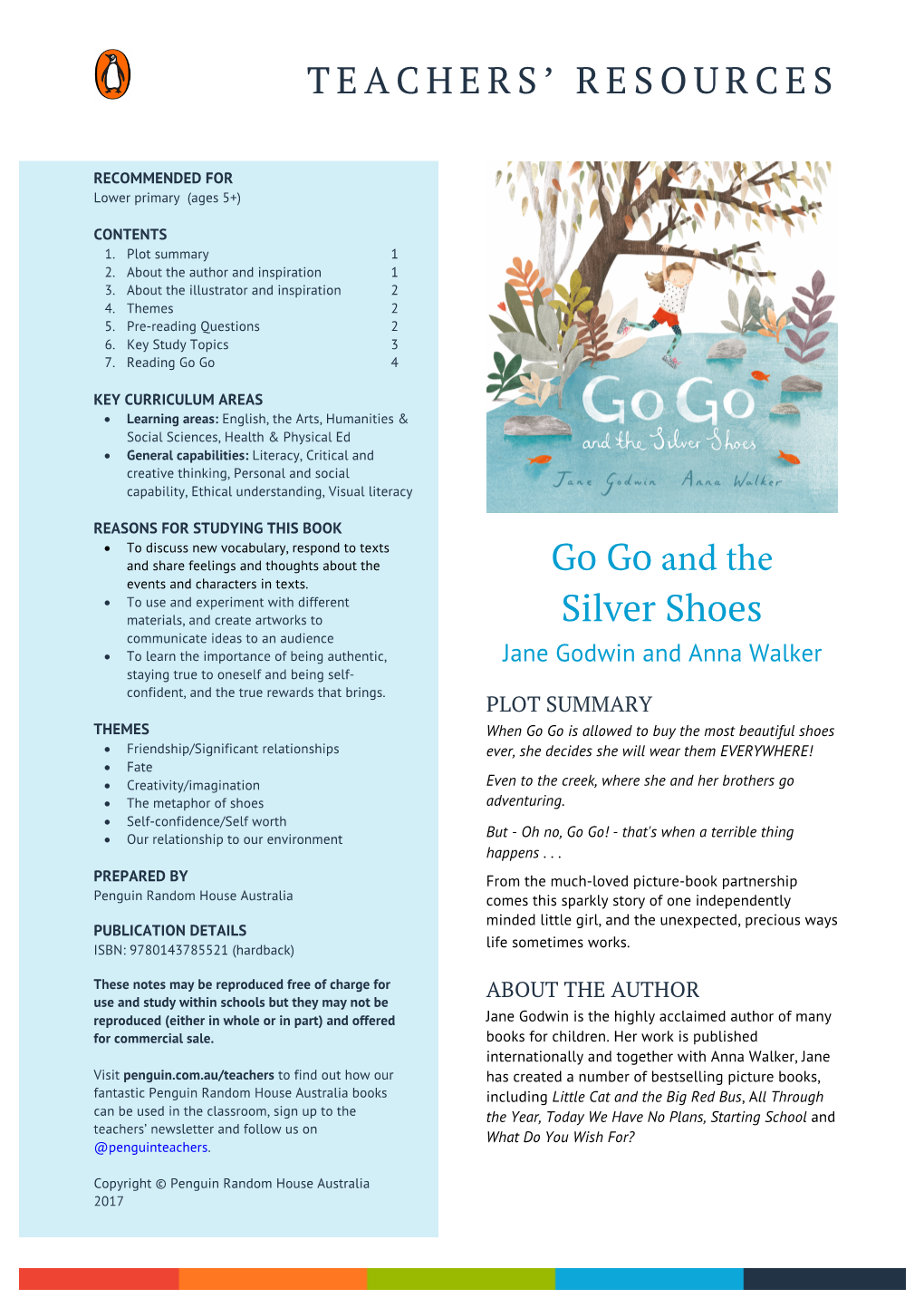 TEACHERS' RESOURCES Go Go and the Silver Shoes